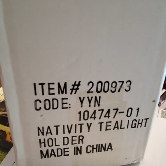 Nativity tealight holder - Picture 6 of 6